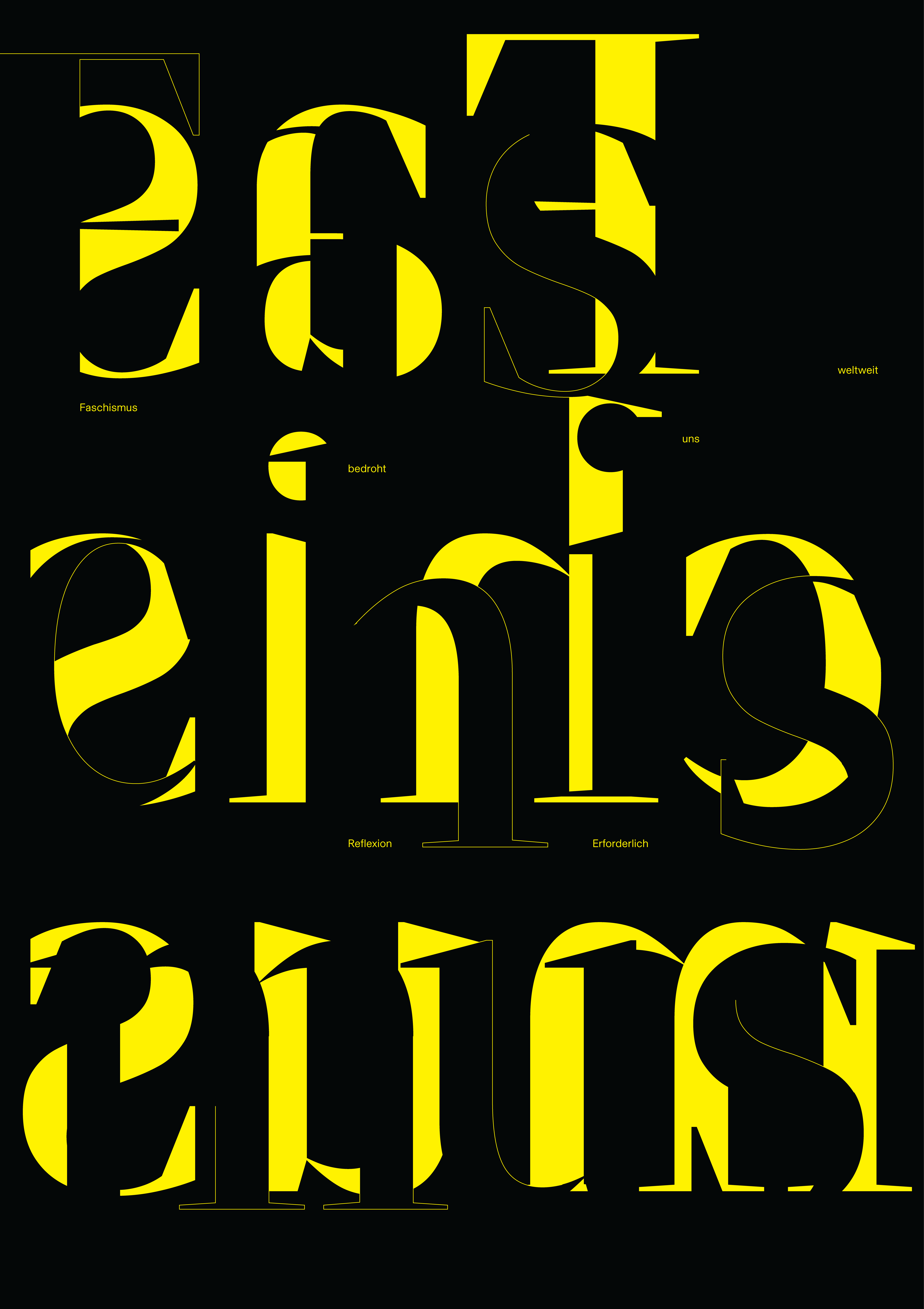 Faschism bedroht - Fascism is a threat, Studio Golnar Katrahmani 